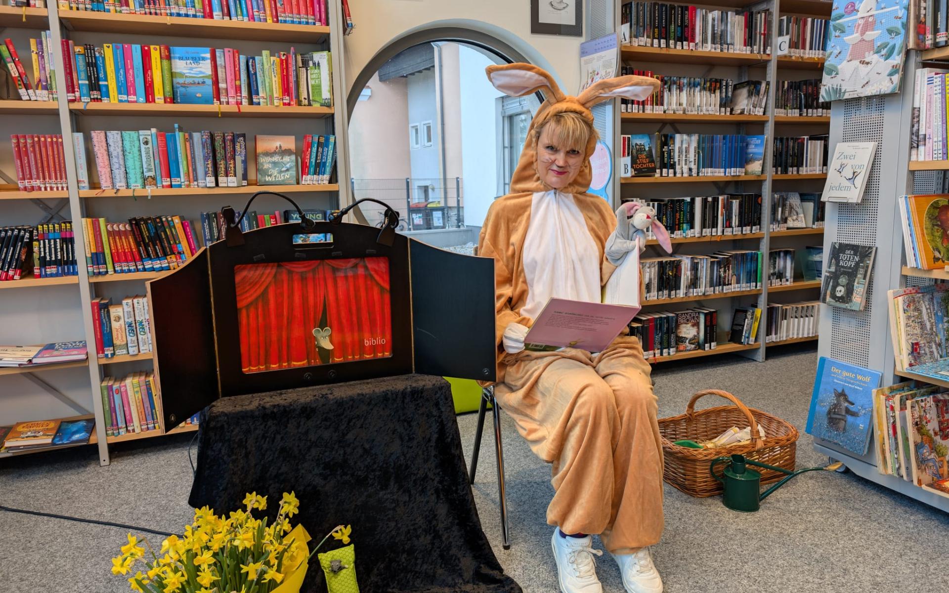 Häschen mit Frühlingsgeschichte