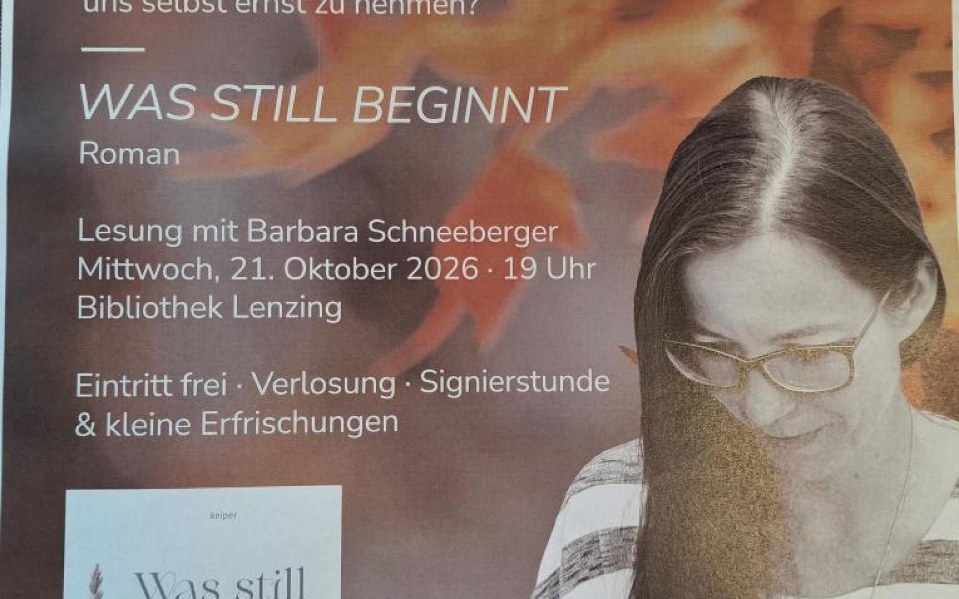 Plakat Was still beginnt